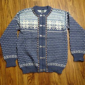 Dale of Norway Sweater Cardigan Fair Isle Size 54